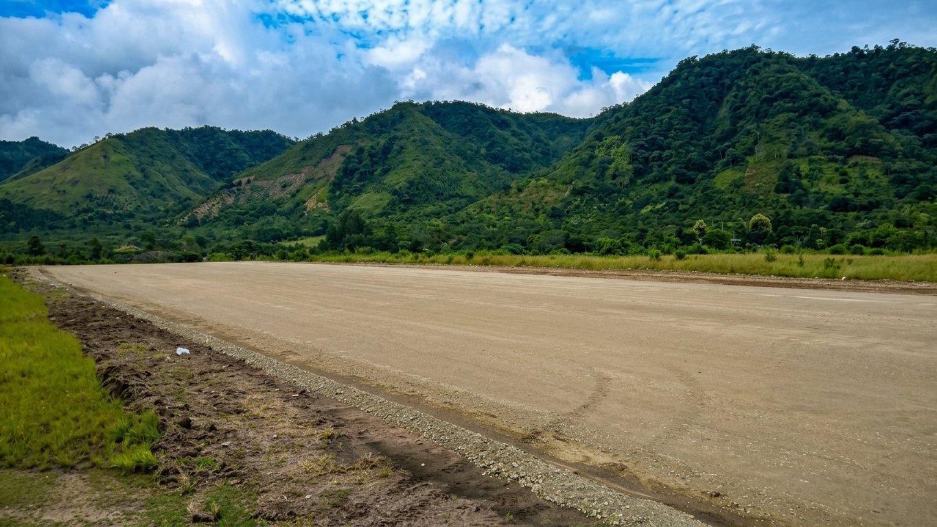 Registro de obra en la base aérea de San Ramón, foto 1